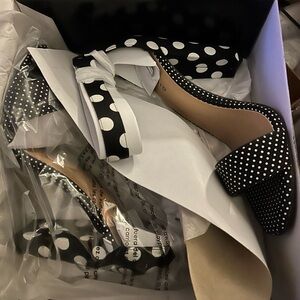 Torrid Polka Dot Block Heeled Sandals NWT